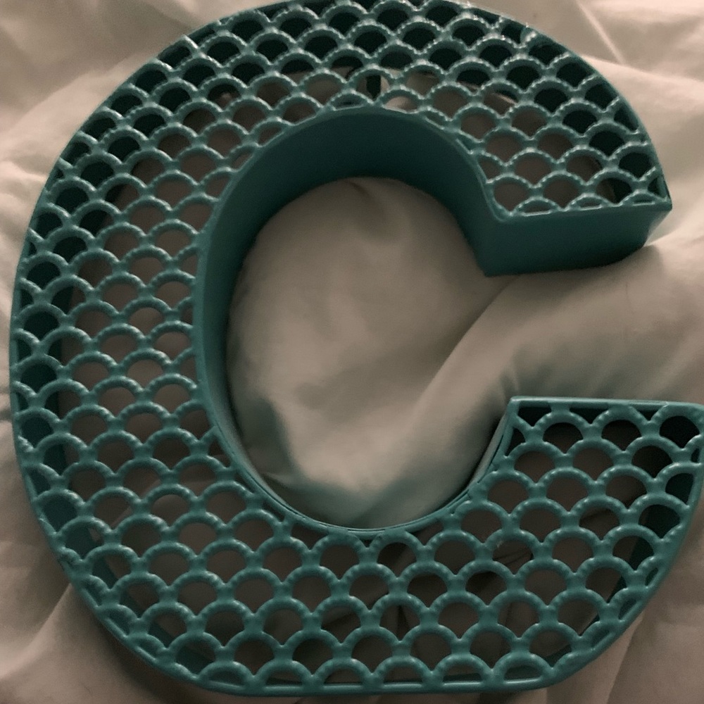 “C” wall decor